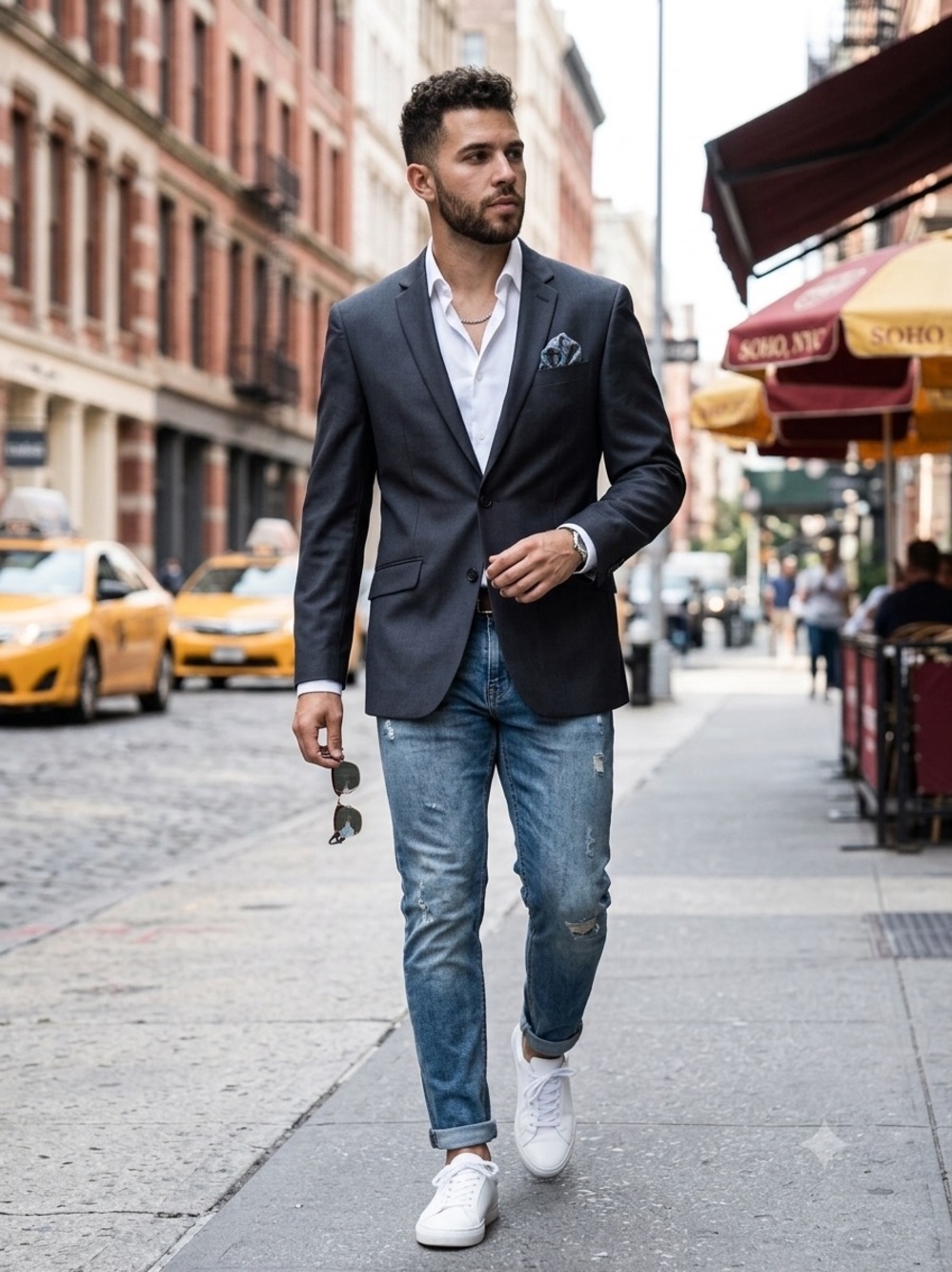 Kenneth Cole Charcoal Gray Blazer